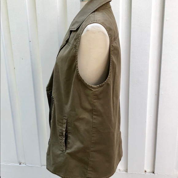 C&C Military Olive Canvas Vest - Picture 5 of 7